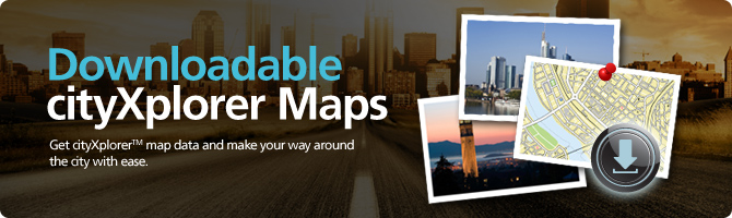 Downloadable cityXplorer Maps