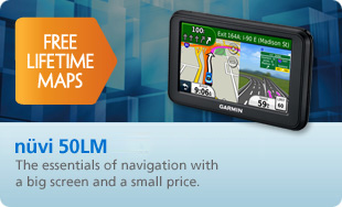Now available. n&uuml;vi 50LM. The essentials of navigation with a big screen and a small price. Buy Now.