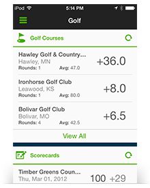 Garmin Connect for golf