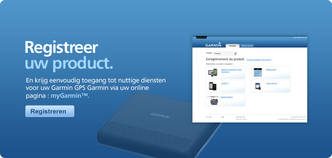 Registreer uw toestel