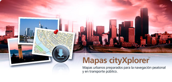 Mapas cityXplorer™-Mapas GPS Garmin