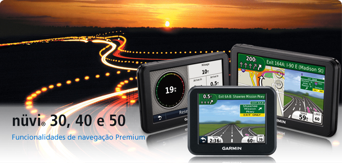 GPS nüvi 30, 40 e 50