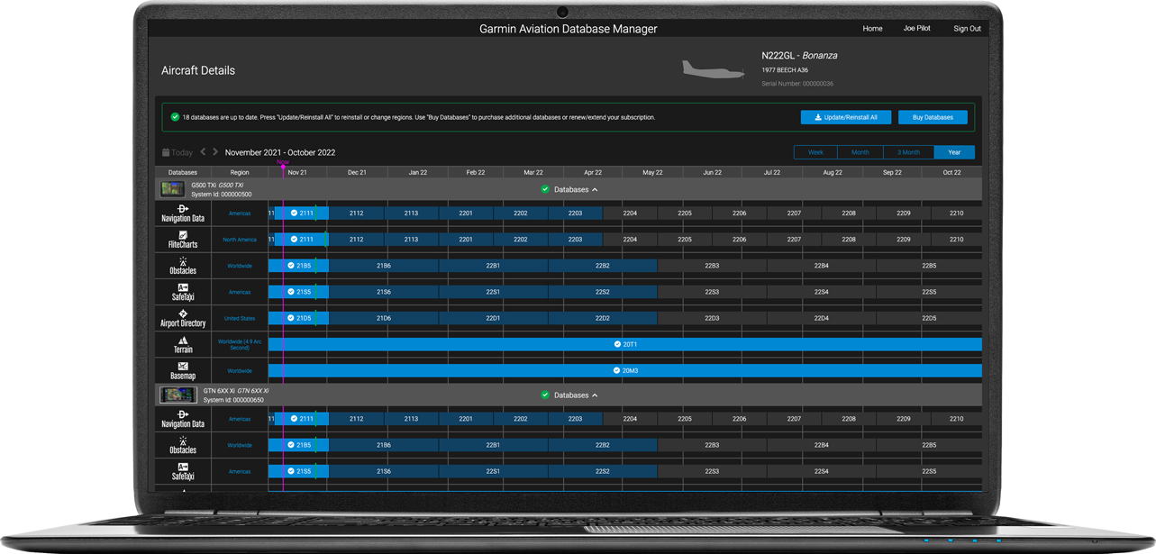 Garmin Aviation Database Updater Screenshot