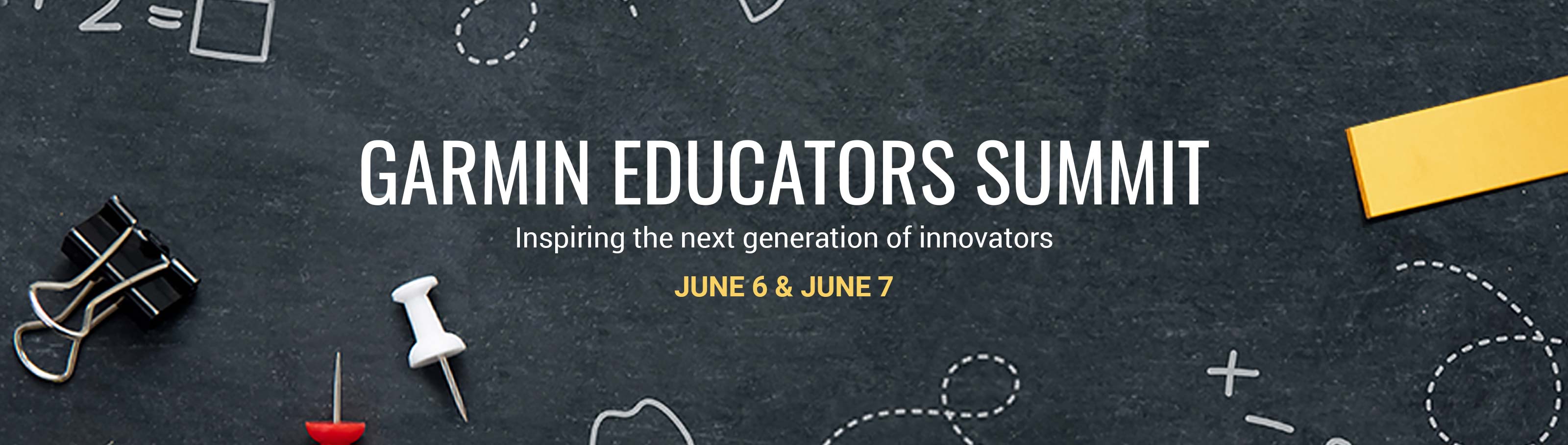 Garmin Educators Summit Banner Graphic