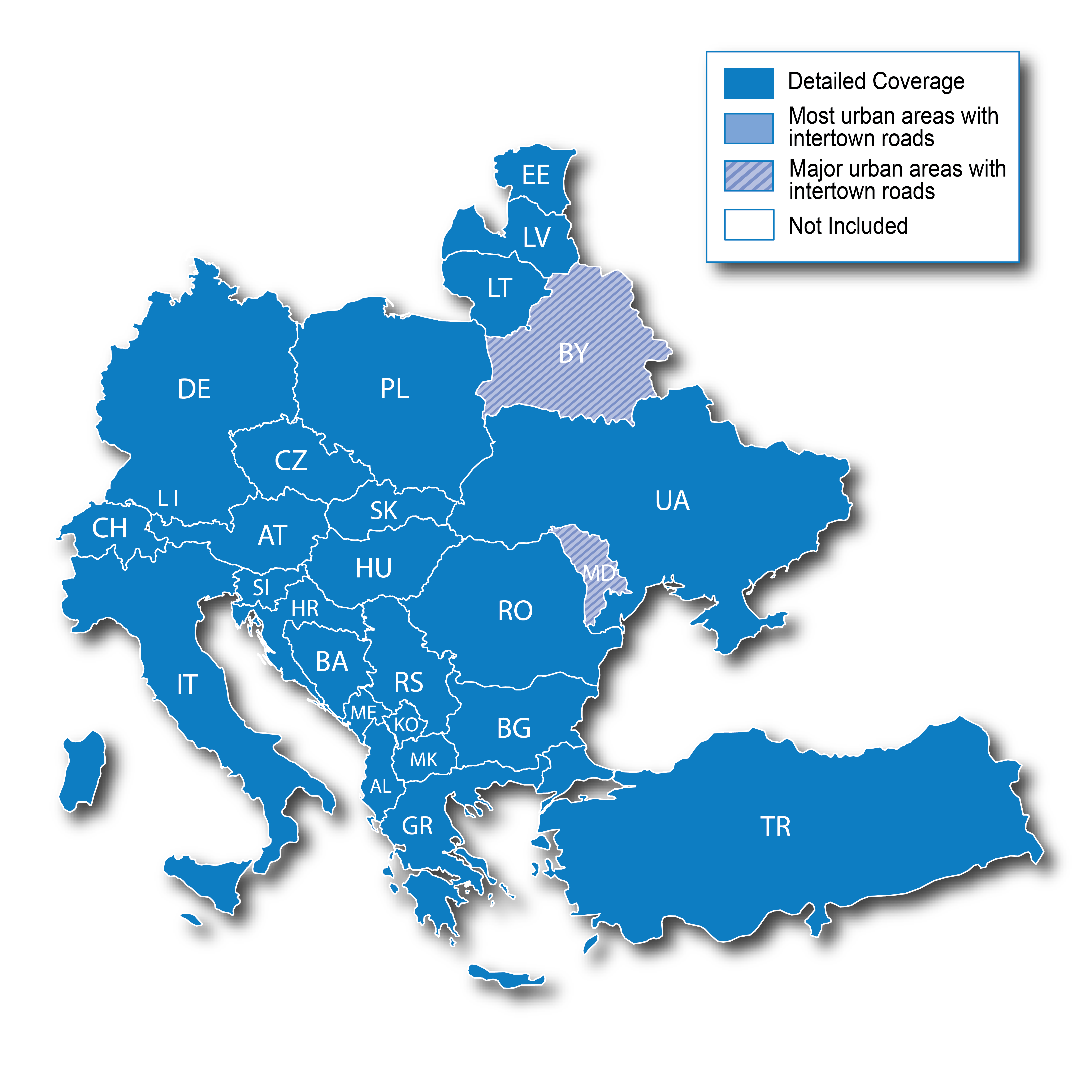 Nüvi Zümo Edge Kenwood Europa Strassenkarte alle Länder für Garmin GPS Geräten 