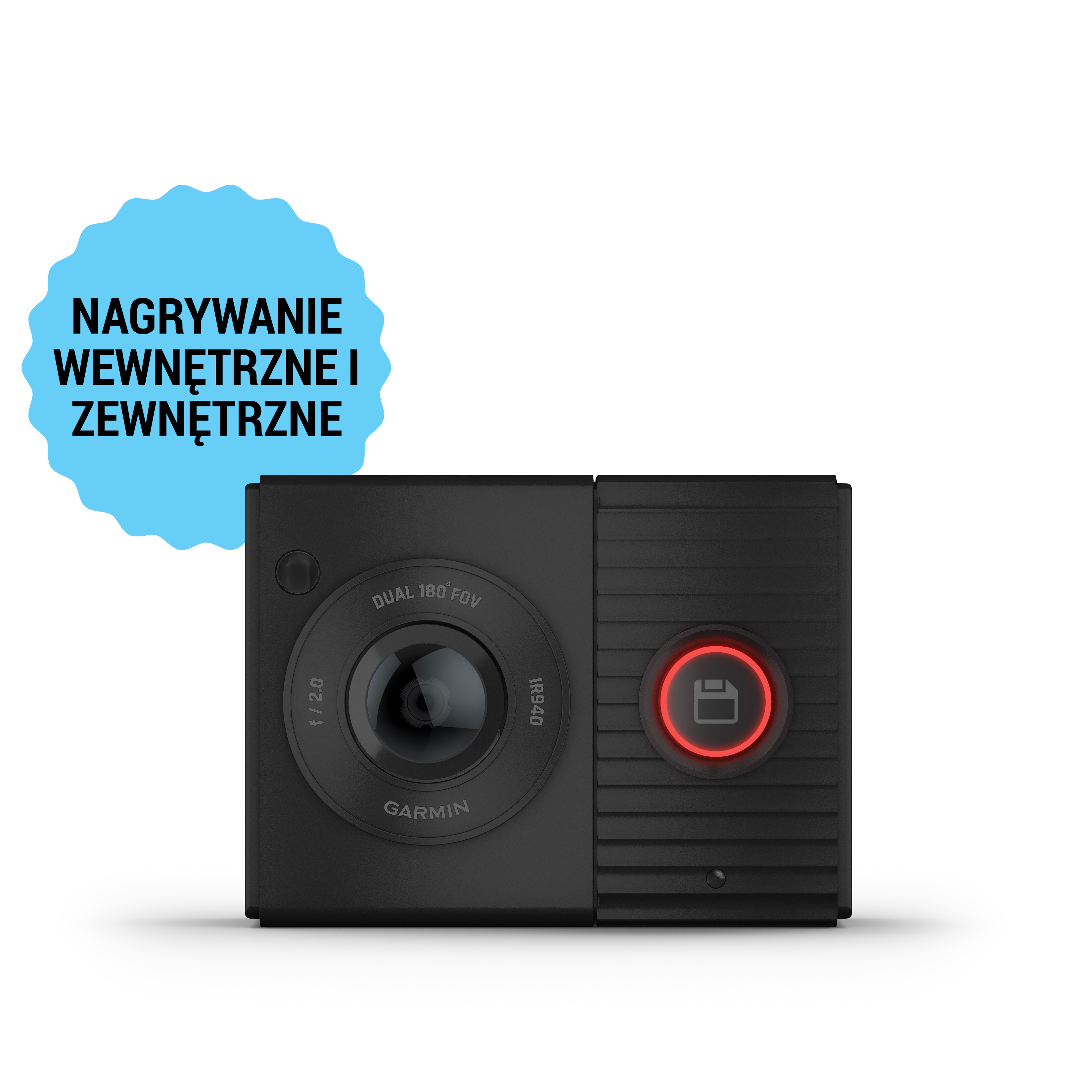 Dwuobiektywowa kamera samochodowa Garmin Dash Cam™