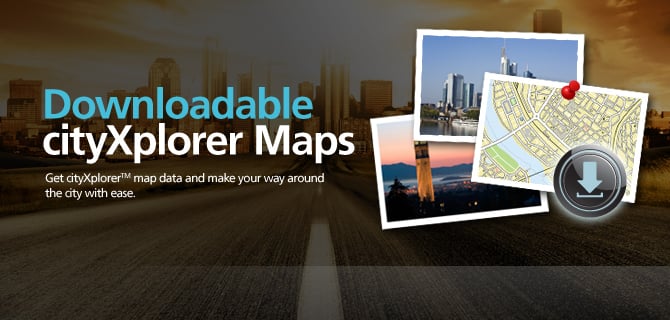 Downloadable cityXplorer™ maps