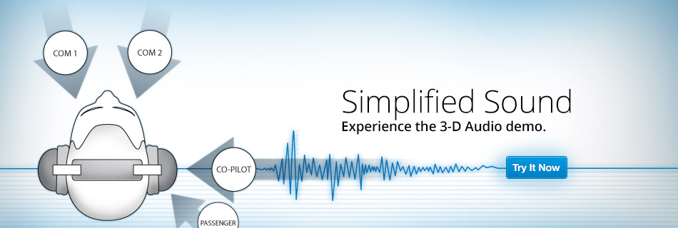 Simplified Sound. Experience the 3-D Audio demo.