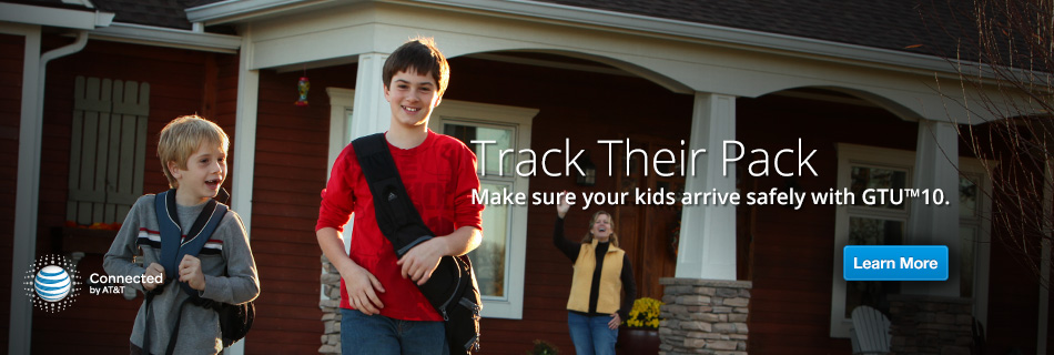 Track their pack. Make sure your kids arrive safely with GTU 10.
