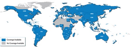 Zones de couverture