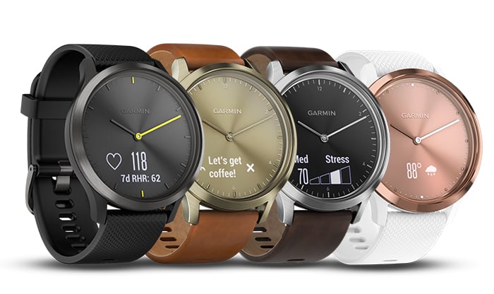 Garmin Vivomove Hr, Reloj Inteligente Híbrido Para Hombres Y