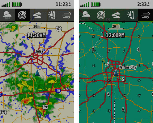 Tenez-vous au courant des conditions avec le GPSMAP 66s