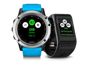 Control mediante relojes inteligentes Garmin