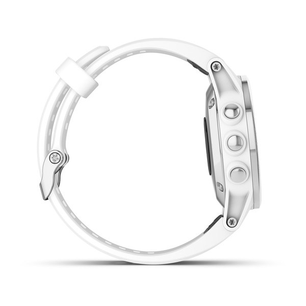 GARMIN Fenix 5S PLUS srebrny lewy bok GARMIN Fenix 5S PLUS srebrny lewy bok
