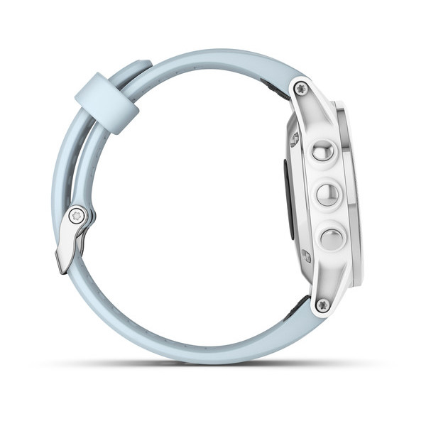 GARMIN Fenix 5S PLUS Srebrny przyciski lewy bok GARMIN Fenix 5S PLUS Srebrny przyciski lewy bok