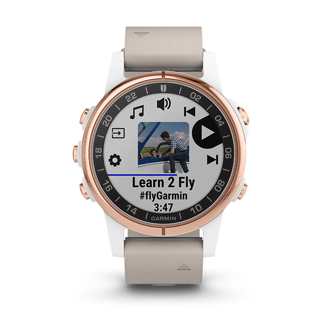 D2 Delta S Sapphire White Rose Gold w White Band GPS EMEA