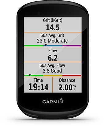 Edge 830 mit Seite für Grit und Flow