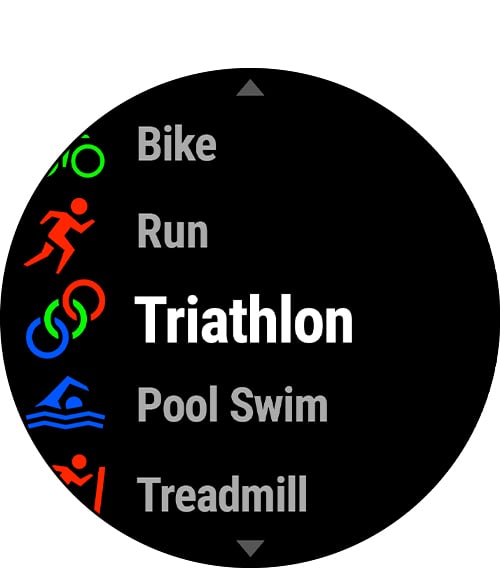 Hardlopen, sprinten, zwemmen, fietsen, triatlon