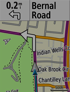 Erweiterte Navigation mit der Fahrradkarte