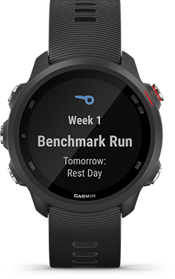 Restored Garmin Forerunner 245 Slate Gray Forerunner 245 GPS Running  Smartwatch (Refurbished) 