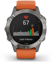 fenix 6 Pro & Sapphire with heart rate screen