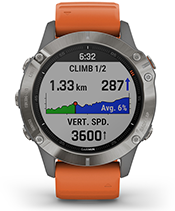 fenix 6 Pro y Zafiro con la pantalla de ClimbPro