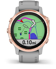 GARMIN FENIX 6S PRO BLANCHE ET ROSE AVEC