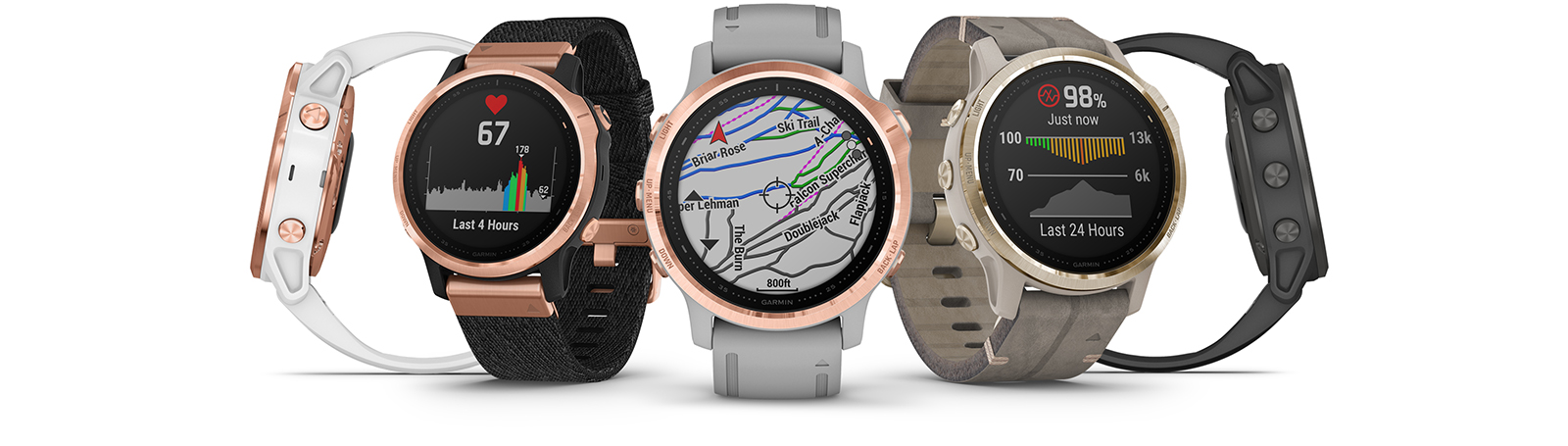 Reloj de mujer Garmin Fenix 6 010-02159-37 de nailon con silicona