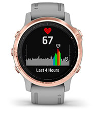 fēnix 6S Pro & Sapphire con schermata della frequenza cardiaca