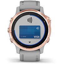 fēnix 6S Pro i Sapphire z ekranem płatności zbliżeniowych Garmin Pay