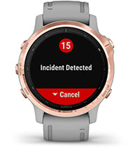 fēnix 6S Pro & Sapphire with safety and tracking features screen