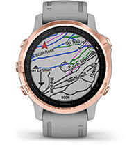 fēnix 6S Pro & Sapphire with TopoActive Europe, ski maps screen