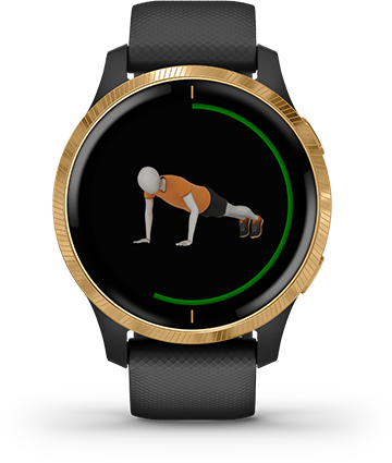 ANIMATED, ON-SCREEN WORKOUTS