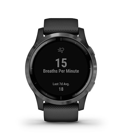 Garmin Vivoactive 4 Slate with Black Band - Factory Refurbished