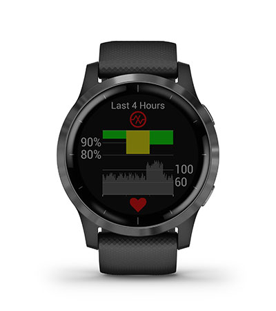 Garmin Vivoactive 4 Slate with Black Band - Factory Ref Garmin Vivoactive 4 Slate with Black Band - Factory Ref