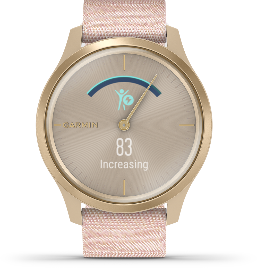 Garmin vivomove hr sport black with rose on sale gold