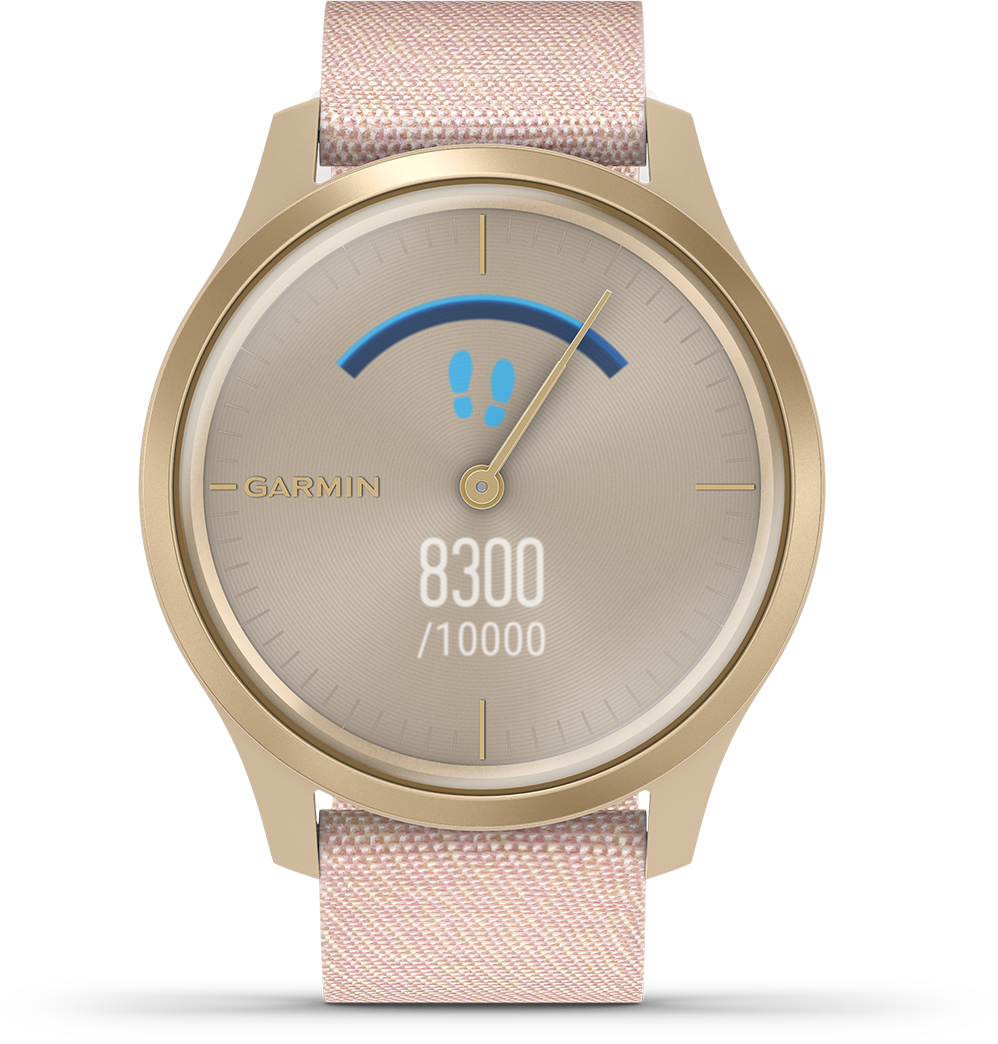 Garmin vivomove hr fitness tracker black rose gold deals