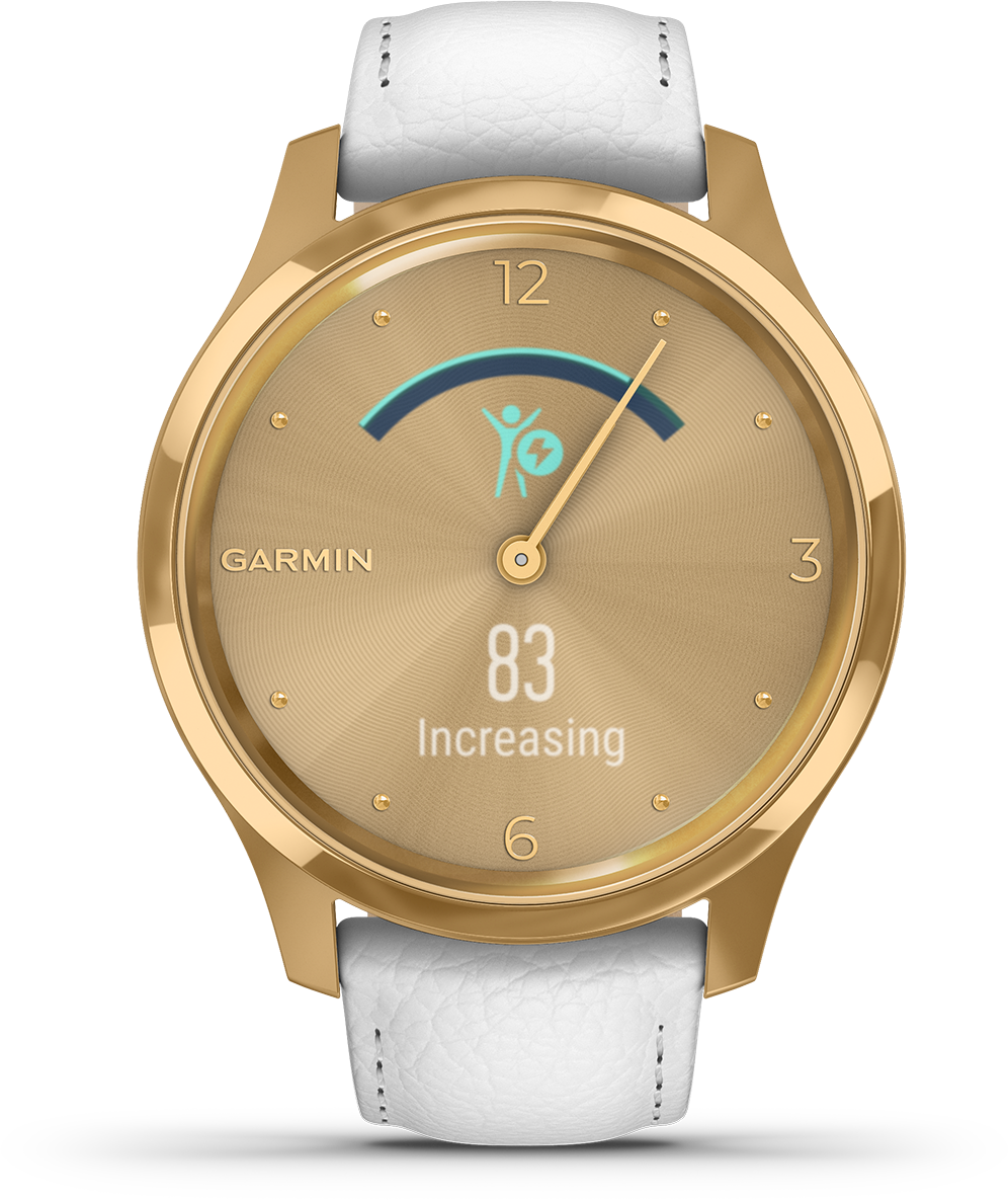 Garmin white sale gold