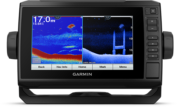 ECHOMAP UHD 72cv with transducer screen