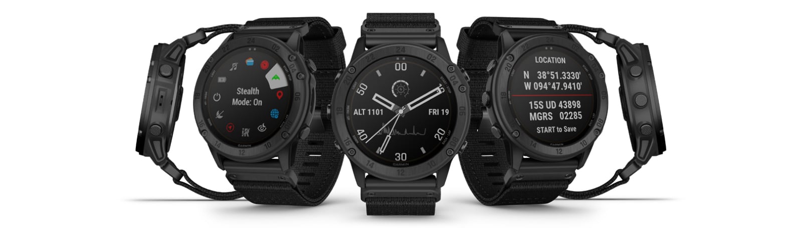 Garmin Tactix Delta Solar Tactical GPS Watch with Nylon Band