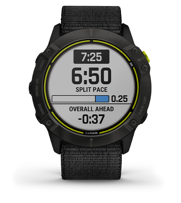 Garmin Enduro - Carbon Gray DLC Titanium with Black UltraFit Nylon 