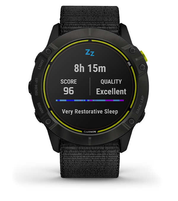 Garmin Enduro - Carbon Gray DLC Titanium with Black UltraFit Nylon 