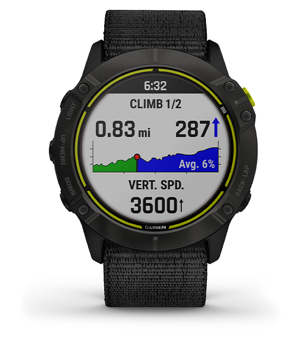 Garmin Enduro - Carbon Gray DLC Titanium with Black UltraFit Nylon