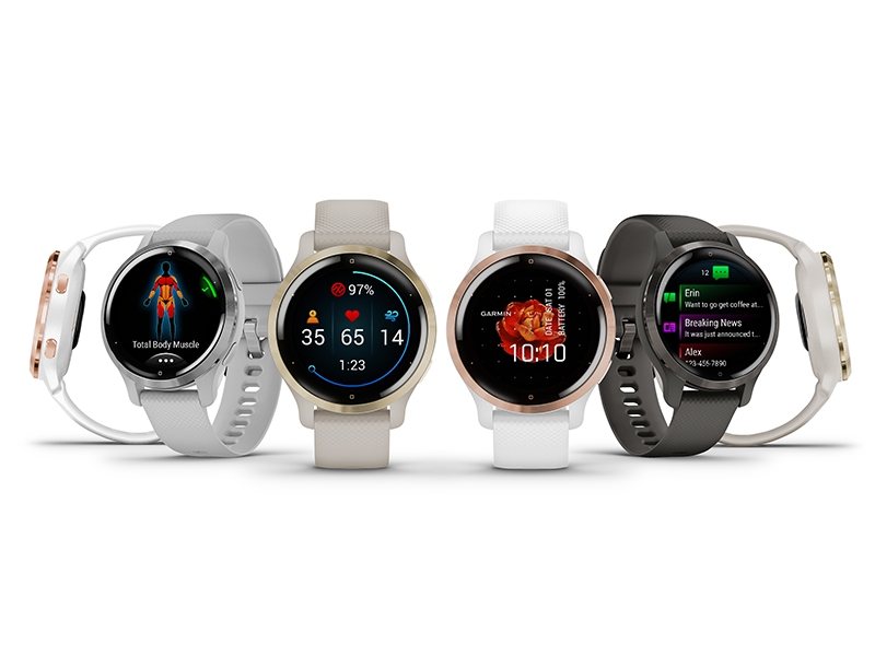 Garmin Venu 2S, AMOLED GPS smaller sized Smartwatch with All-day