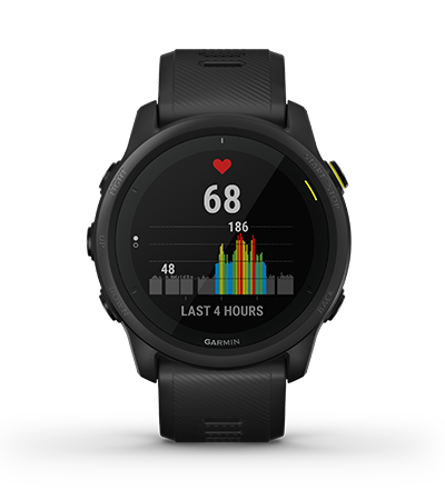  Garmin Forerunner 745, reloj GPS para correr, estadísticas  detalladas de entrenamiento y entrenamientos en el dispositivo, funciones  esenciales de reloj inteligente, color negro : Electrónica