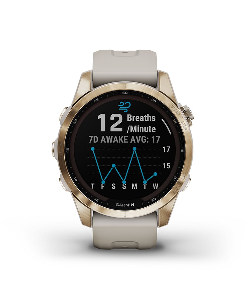 Garmin Fenix 7 Sapphire Solar Mineral Azul Titanio con Correa