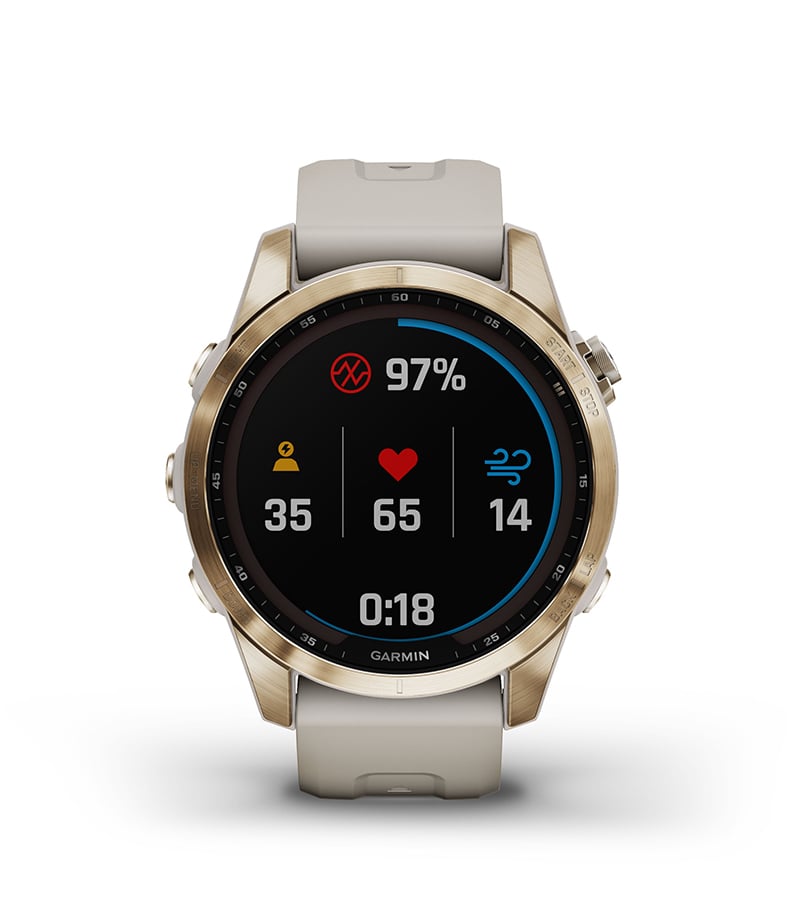 Garmin Fenix 7S Sapphire Solar Titane en promoción