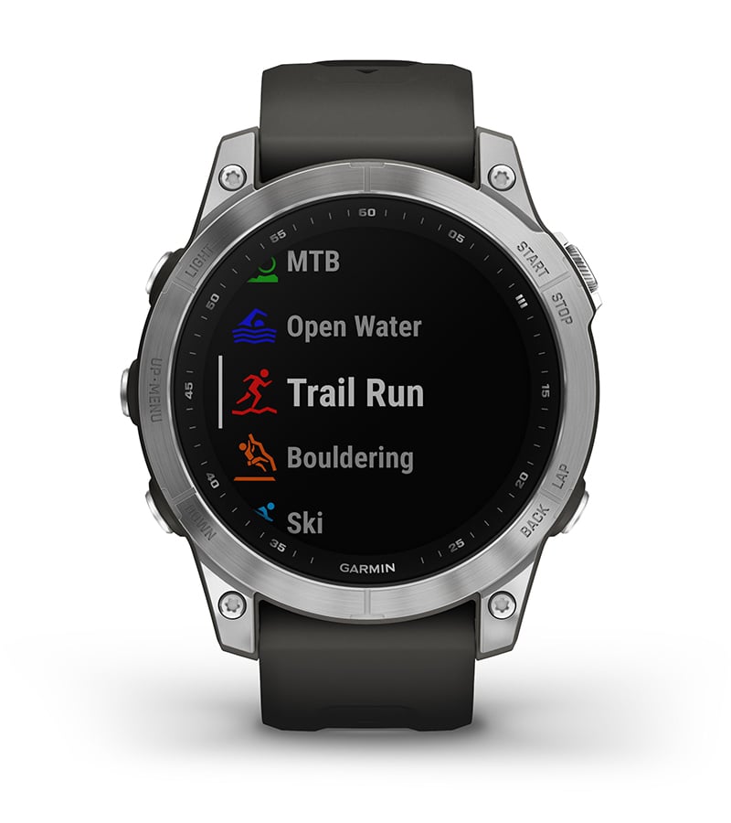 Garmin fenix 6 Plata negro con correa negra