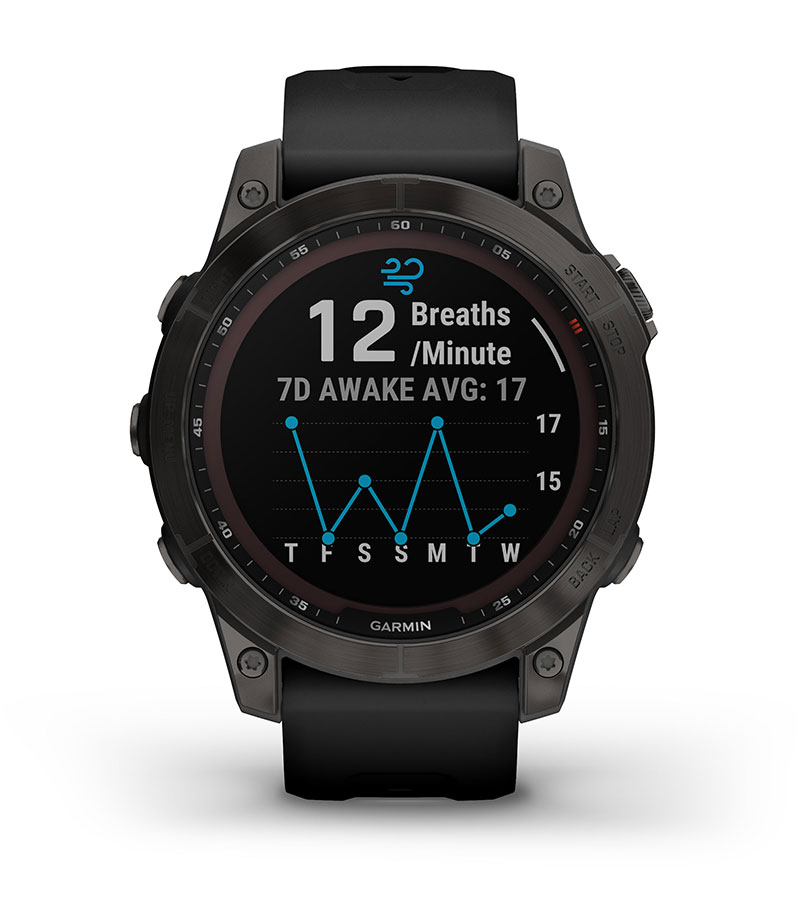 Garmin fenix 7X Sapphire Solar Blue DLC Titanium with Silicone Band  010-02541-14