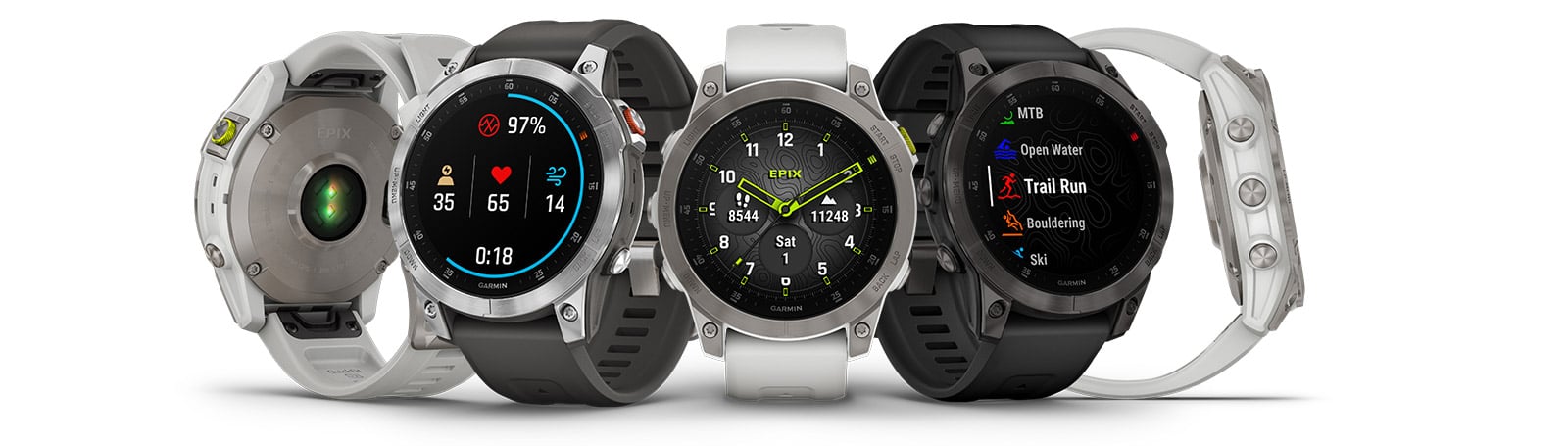 Garmin epix Gen 2, Premium Active smartwatch, Adventure Watch with Advanced  Features, Slate Steel & Garmin QuickFit 22 Watch Band - Chestnut Leather